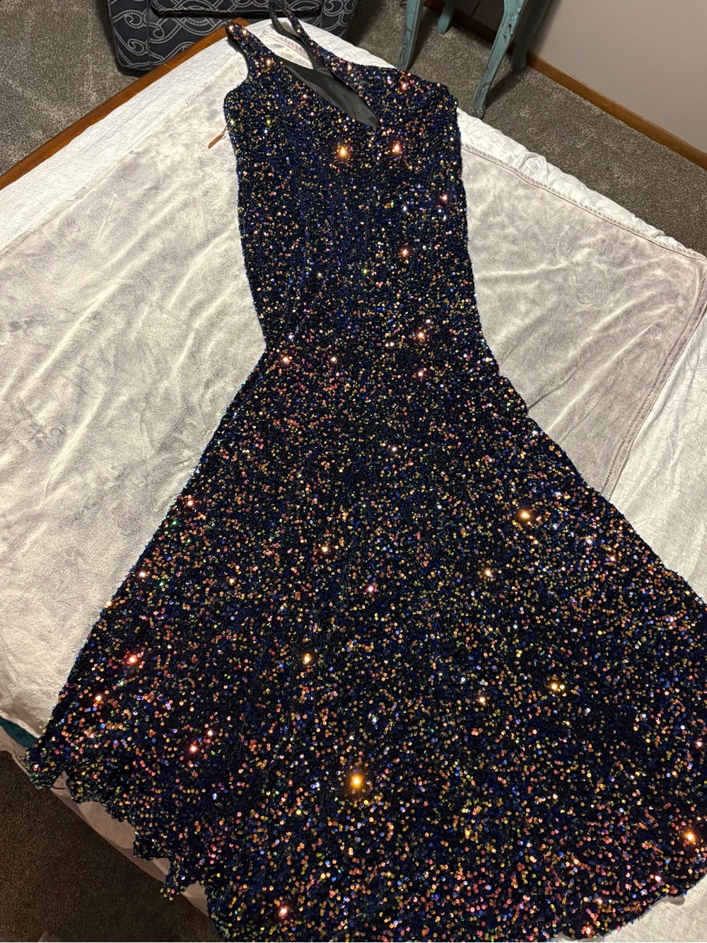 NEW!!!!! Sparkling Black Sequin Formal Dress